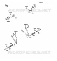 REPOSE PIED pour Kawasaki KMX200 1989