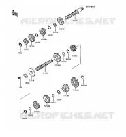 TRANSMISSION pour Kawasaki KMX200 1989