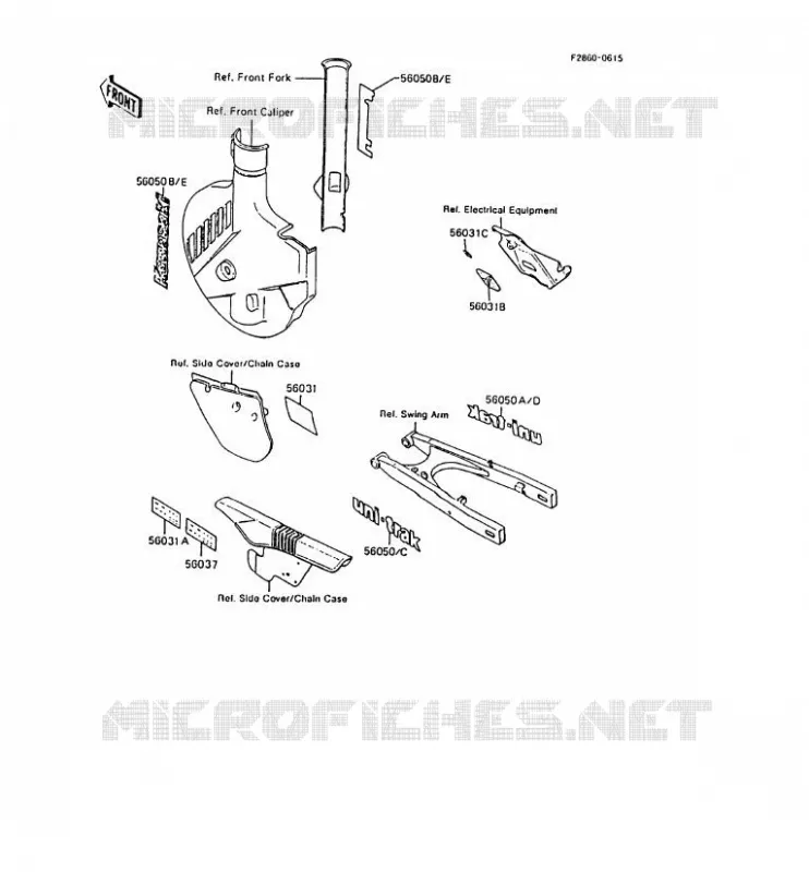 LABEL Kawasaki MOTOS 200 1989 KMX200  KMX200-A3