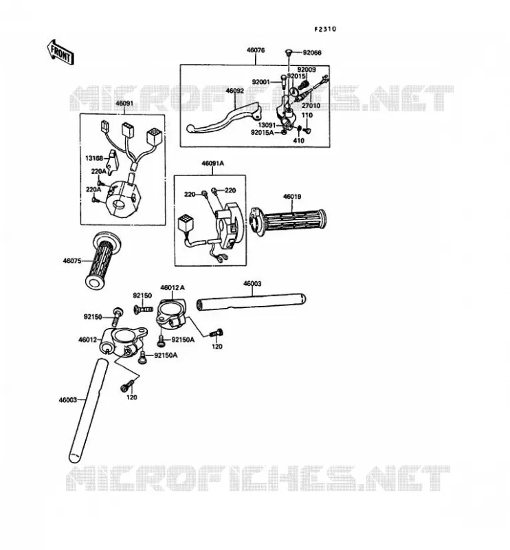 GUIDON Kawasaki MOTOS 250 1991 KR-1S  KR250-C3