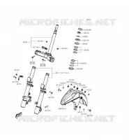 GARDE BOUE AVANT pour Kawasaki J300 2014