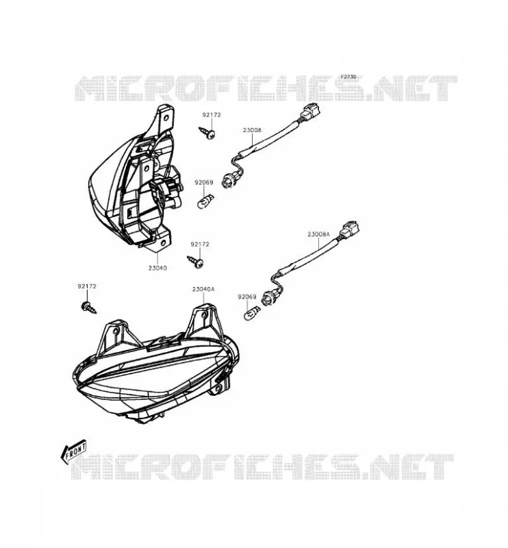 CLIGNOTANTS Kawasaki SCOOTER 300 2014 J300 ABS  SC300BEF