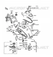 RESERVOIR CARBURANT pour Kawasaki VN1500 1996