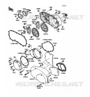 COUVERCLES MOTEUR pour Kawasaki VN-15 1989