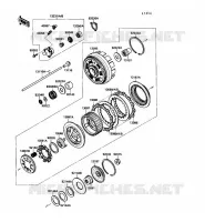 EMBRAYAGE pour Kawasaki VN-15 1989