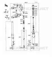 FOURCHE pour Kawasaki VN-15 1989