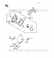 OPTIQUE ZGT00A 009976) pour Kawasaki VN-15 1989