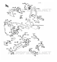 SUPPORT BATTERIE pour Kawasaki VN-15 1989