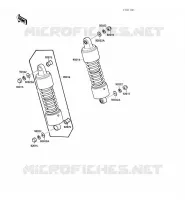 SUSPENSION/AMORTISSEUR pour Kawasaki VN-15 1989