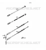 CABLES pour Kawasaki VN-15SE 1989