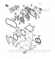 COUVERCLES MOTEUR pour Kawasaki VN-15SE 1989