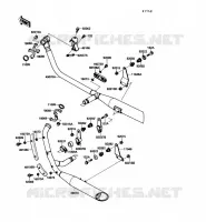 &Eacute;CHAPPEMENT pour Kawasaki VN-15SE 1989