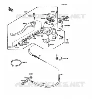 EMBRAYAGE MAITRE CYLINDRE pour Kawasaki VN-15SE 1989