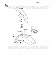 GARDE BOUE pour Kawasaki VN-15SE 1989