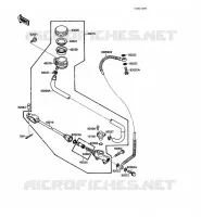 MAITRE CYLINDRE ARRI&Egrave;RE pour Kawasaki VN-15SE 1989