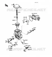 PI&Egrave;CES DE CARBURATEUR pour Kawasaki VN-15SE 1989