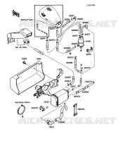 SYSTEME D'EVAPORATION CARBURANT pour Kawasaki VN-15SE 1989