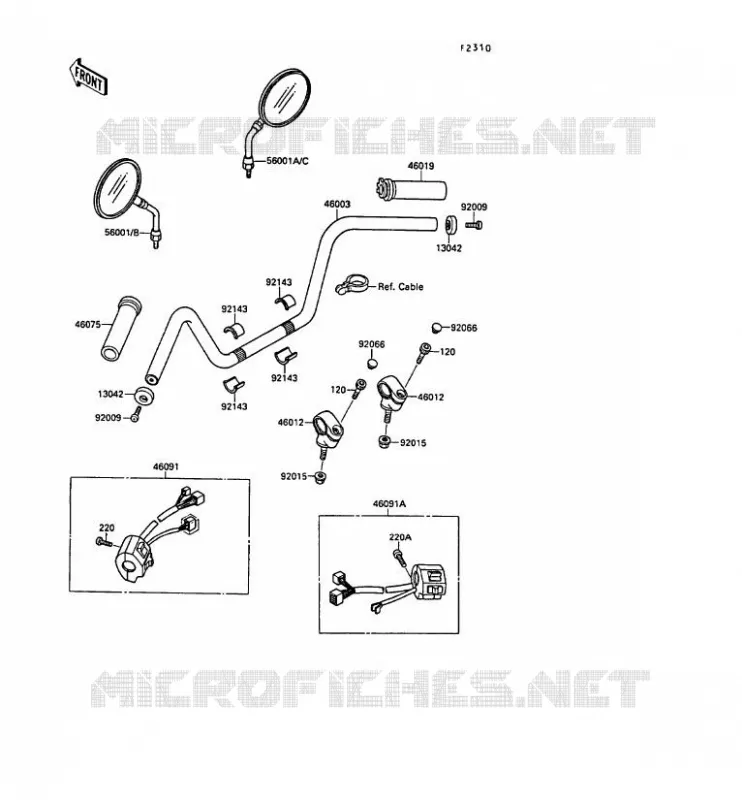 GUIDON Kawasaki MOTOS 1500 1989 VN-15SE  VN1500-B3