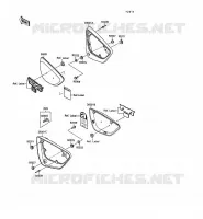 CACHE LAT&Eacute;RAL pour Kawasaki VN-15SE 1990