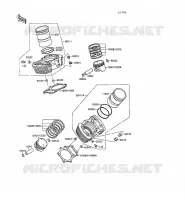 CYLINDRE/PISTON pour Kawasaki VN-15SE 1990