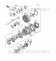 EMBRAYAGE pour Kawasaki VN-15SE 1990