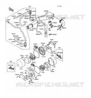 FILTRE &Agrave; AIR pour Kawasaki VN-15SE 1990