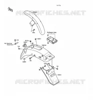 GARDE BOUE pour Kawasaki VN-15SE 1990
