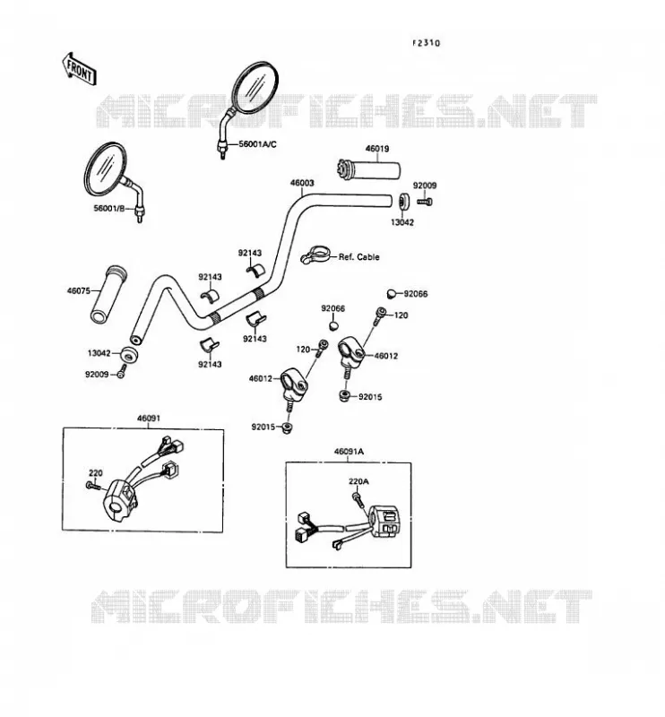 GUIDON Kawasaki MOTOS 1500 1991 VN-15SE  VN1500-B5