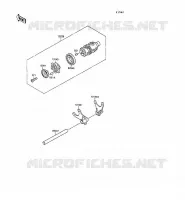 BARILLET/FOURCHETTE pour Kawasaki VN-15SE 1991