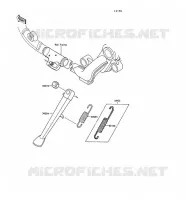 BEQUILLE pour Kawasaki VN-15SE 1991
