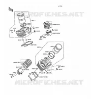 CYLINDRE/PISTON pour Kawasaki VN-15SE 1991