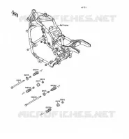 PIECE DE CADRE pour Kawasaki VN-15SE 1991