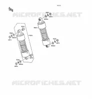 SUSPENSION/AMORTISSEUR pour Kawasaki VN-15SE 1991