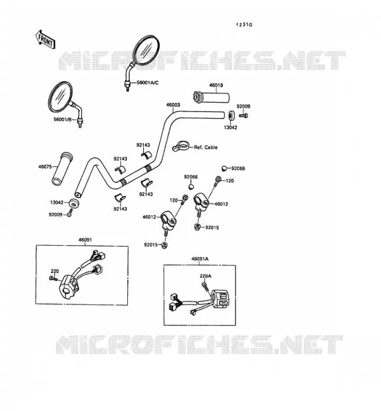 GUIDON Kawasaki MOTOS 1500 1991 VN-15SE  VN1500-B5