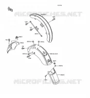 GARDE BOUE pour Kawasaki VN-15 1994
