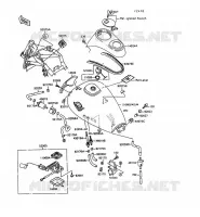 RESERVOIR CARBURANT pour Kawasaki VN-15 1996