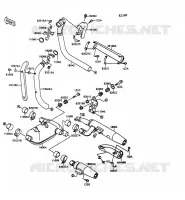 &Eacute;CHAPPEMENT pour Kawasaki VN-15 1997