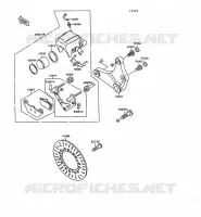 FREIN ARRIERE pour Kawasaki VN-15 1997