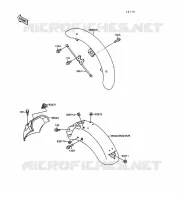 GARDE BOUE pour Kawasaki VN-15 1997