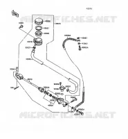 MAITRE CYLINDRE ARRI&Egrave;RE pour Kawasaki VN-15 1997