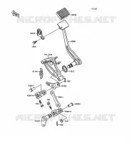 PEDALE DE FREIN/TORQUE LINK pour Kawasaki VN-15 1997