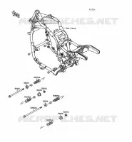 PIECE DE CADRE (COUVERTURE) pour Kawasaki VN-15 1997