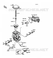 PI&Egrave;CES DE CARBURATEUR pour Kawasaki VN-15 1997