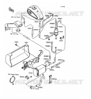 SYSTEME D'EVAPORATION CARBURANT pour Kawasaki VN-15 1997