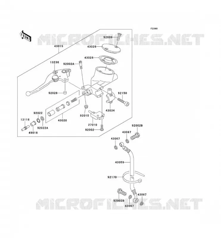 EMBRAYAGE MAITRE CYLINDRE Kawasaki MOTOS 1500 1996 VN1500 CLASSIC  VN1500-D1