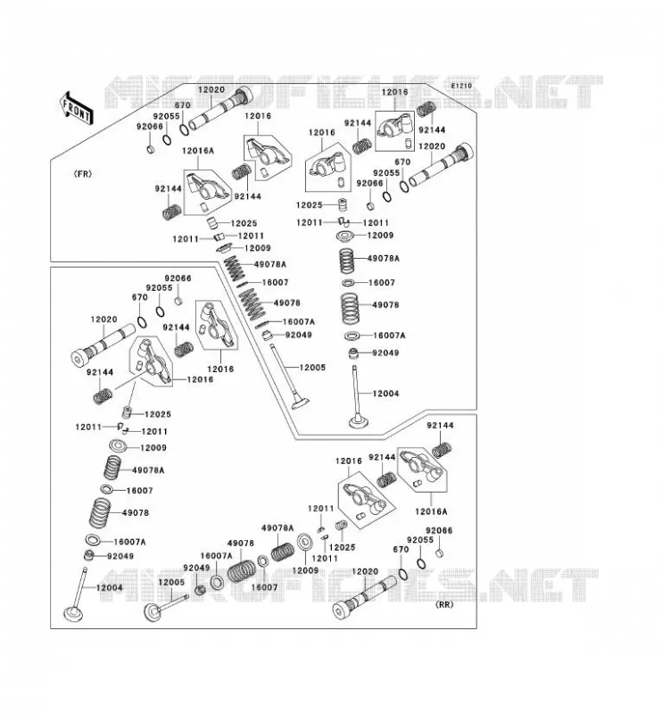 SOUPAPE Kawasaki MOTOS 1500 2003 VN1500 CLASSIC  VN1500-E6