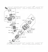 CYLINDRE/PISTON pour Kawasaki VN1500 CLASSIC TOURER 1998