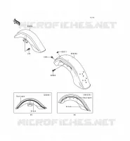 GARDE BOUE pour Kawasaki VN1500 CLASSIC TOURER 1998