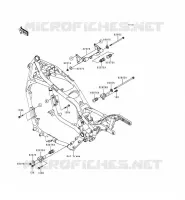 PIECE DE CADRE (COUVERTURE) pour Kawasaki VN1500 CLASSIC TOURER 1998