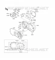 CARTER MOTEUR DROIT(S) pour Kawasaki VN1500 CLASSIC TOURER 1999